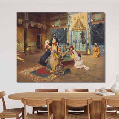 La Carità Presso I Dervisci A Scutari Rudolf Ernst rer23 quadro stampato su tela