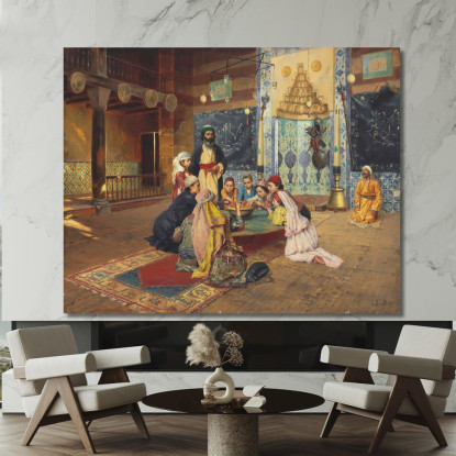 La Carità Presso I Dervisci A Scutari Rudolf Ernst rer23 quadro stampato su tela