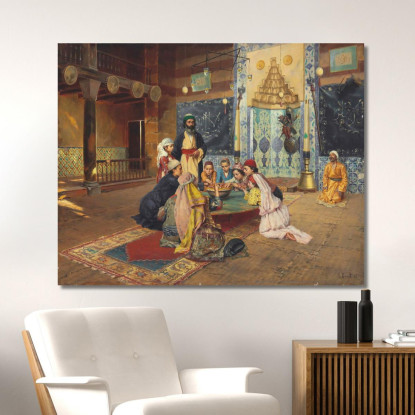 La Carità Presso I Dervisci A Scutari Rudolf Ernst rer23 quadro stampato su tela