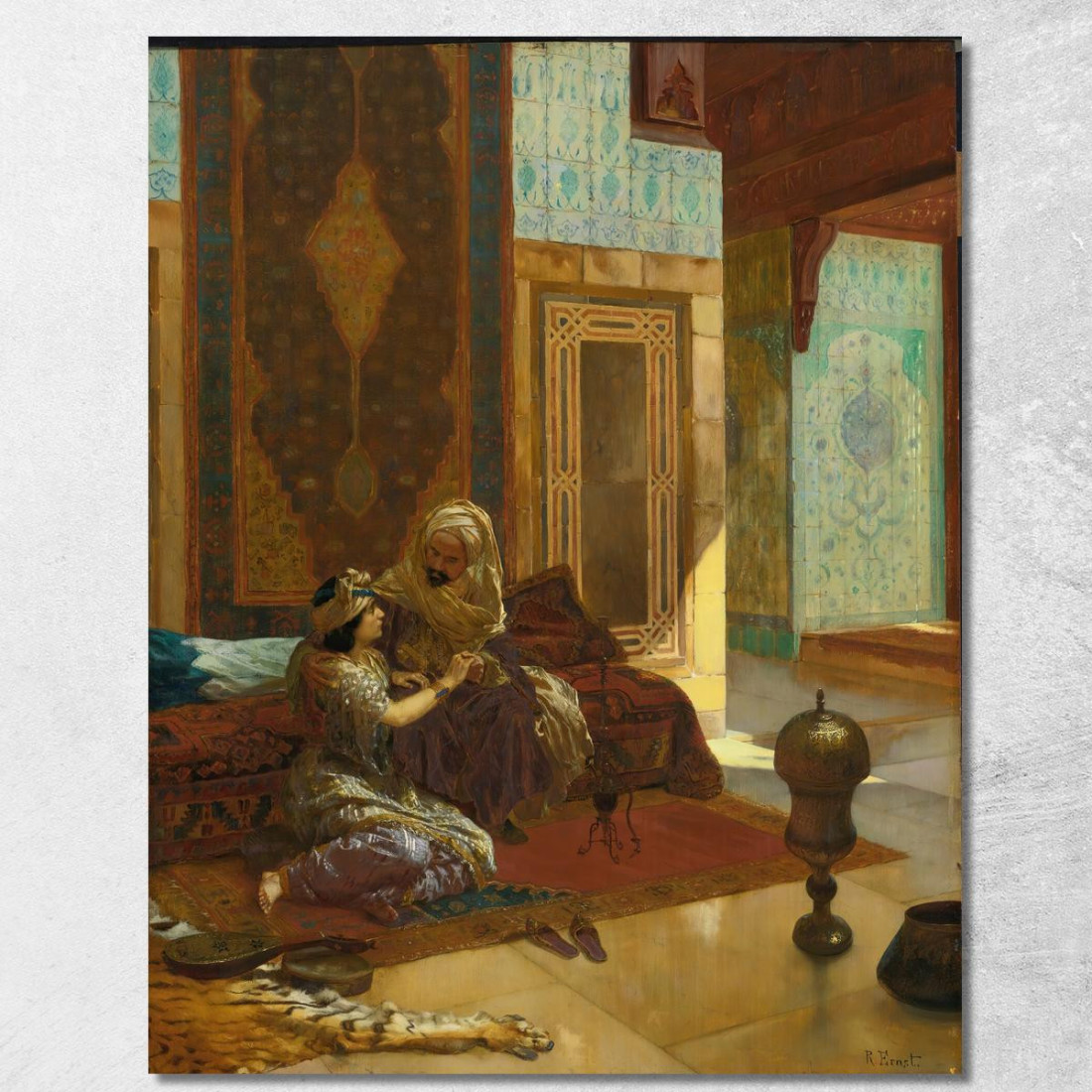 La Favorita Rudolf Ernst rer24 quadro stampato su tela La Favorita Rudolf Ernst rer24 quadro stampato su tela