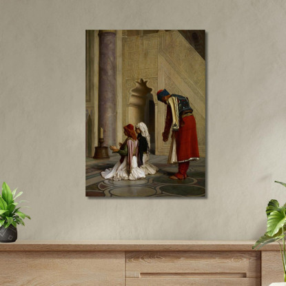 Giovani Greci Nella Moschea Jean-Léon Gérôme jlg166 quadro stampato su tela