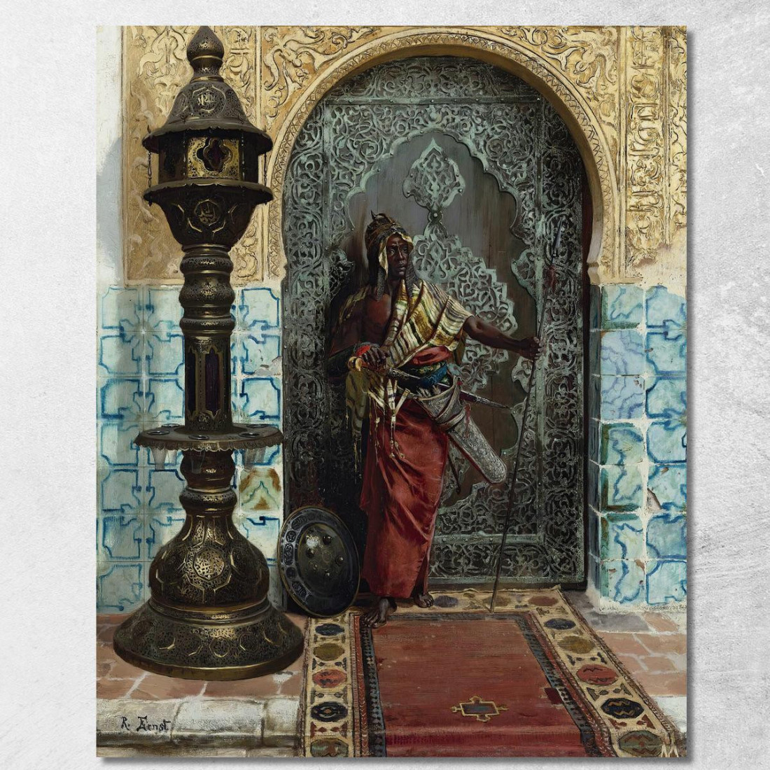 Guardia Nubiana Rudolf Ernst rer32 quadro stampato su tela Guardia Nubiana Rudolf Ernst rer32 quadro stampato su tela