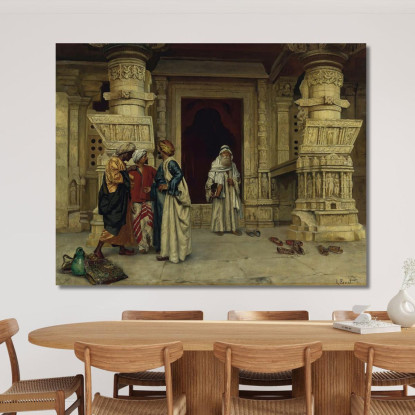 Fuori Dalla Moschea 2 Rudolf Ernst rer33 quadro stampato su tela