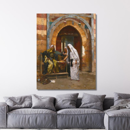 La Chiromante Rudolf Ernst rer45 quadro stampato su tela