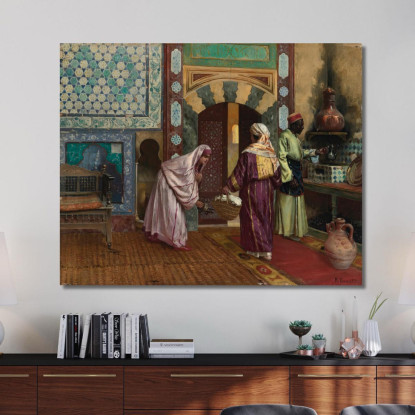 L'Hammam Rudolf Ernst rer47 quadro stampato su tela