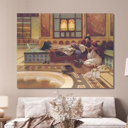 La Manicure Rudolf Ernst rer49 quadro stampato su tela