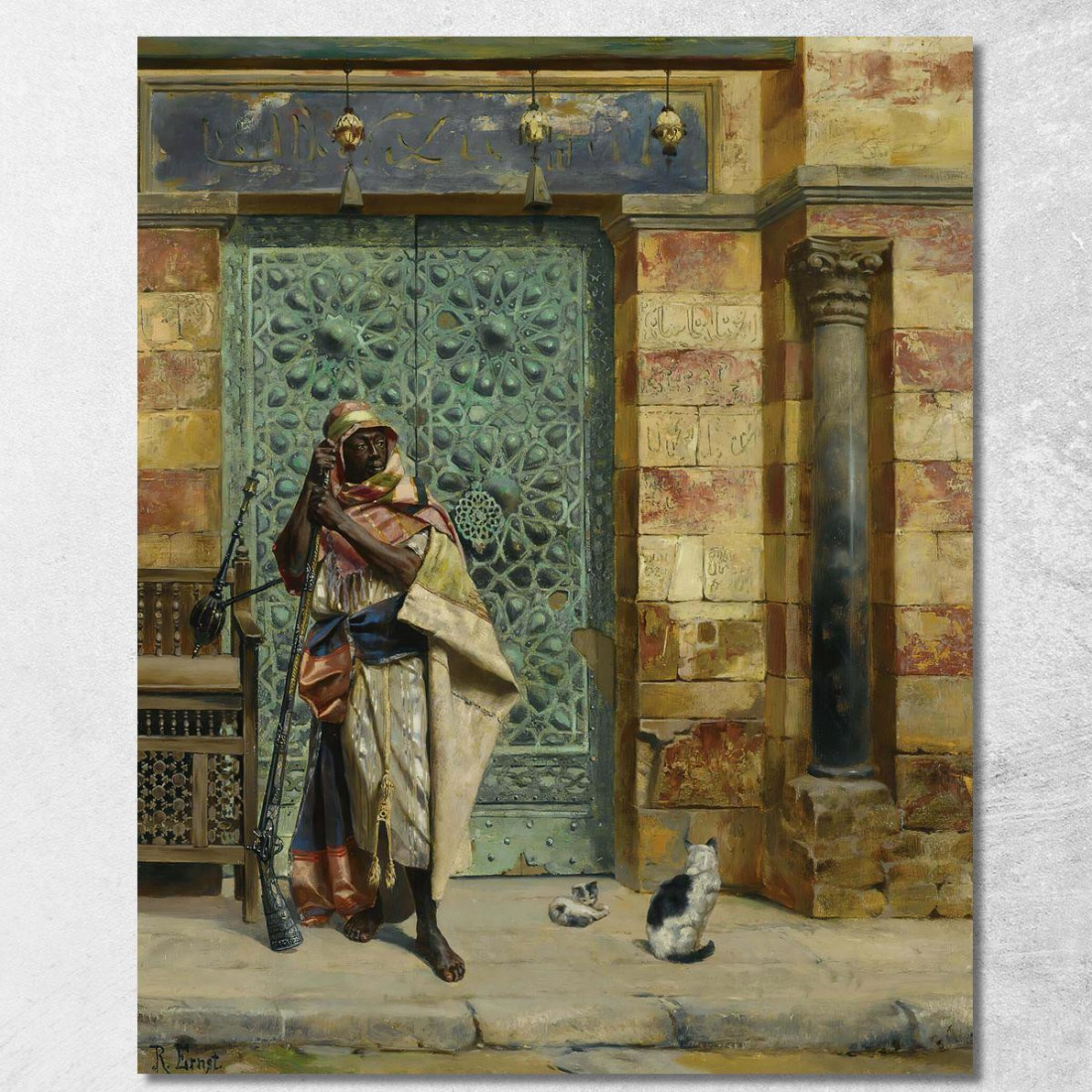 La Guardia Nubiana Rudolf Ernst rer57 quadro stampato su tela La Guardia Nubiana Rudolf Ernst rer57 quadro stampato su tela