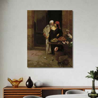 La Venditrice Di Arance Rudolf Ernst rer58 quadro stampato su tela