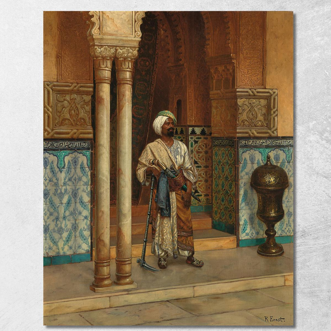 La Guardia Del Palazzo 2 Rudolf Ernst rer59 quadro stampato su tela La Guardia Del Palazzo 2 Rudolf Ernst rer59 quadro stampato su tela