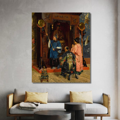 Fedeli In Preghiera Presso Un Santuario Buddhista Rudolf Ernst rer73 quadro stampato su tela