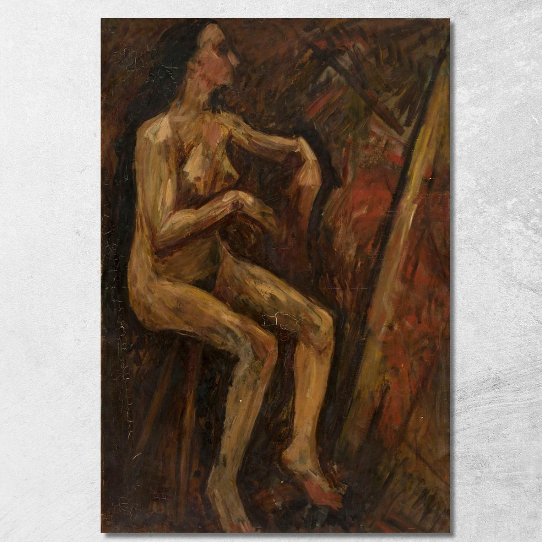 Nudo Di Donna Seduta Tadeusz Makowski tmk4 quadro stampato su tela Nudo Di Donna Seduta Tadeusz Makowski tmk4 quadro stampato su tela