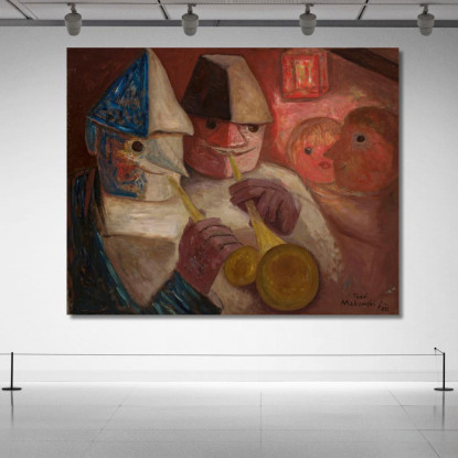 Palla Tadeusz Makowski tmk9 quadro stampato su tela