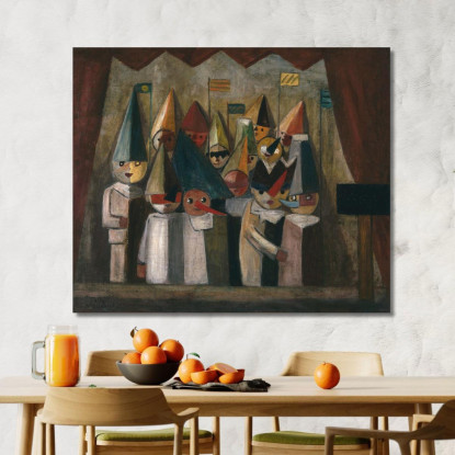 Teatro Dei Bambini Tadeusz Makowski tmk32 quadro stampato su tela