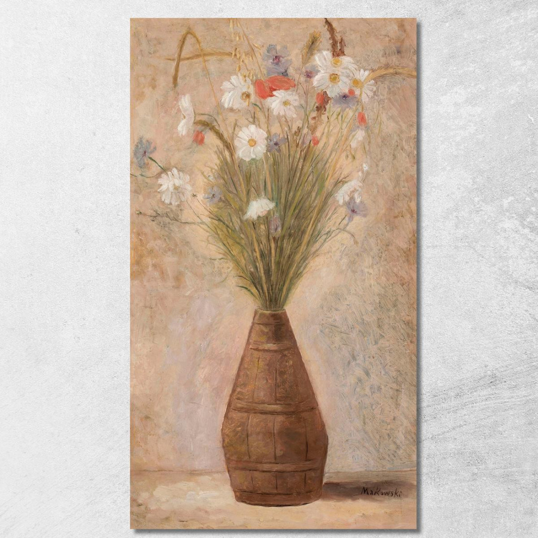 Fiori Di Campo Tadeusz Makowski tmk55 quadro stampato su tela Fiori Di Campo Tadeusz Makowski tmk55 quadro stampato su tela