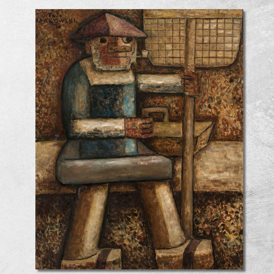Pescatore Tadeusz Makowski tmk57 quadro stampato su tela Pescatore Tadeusz Makowski tmk57 quadro stampato su tela