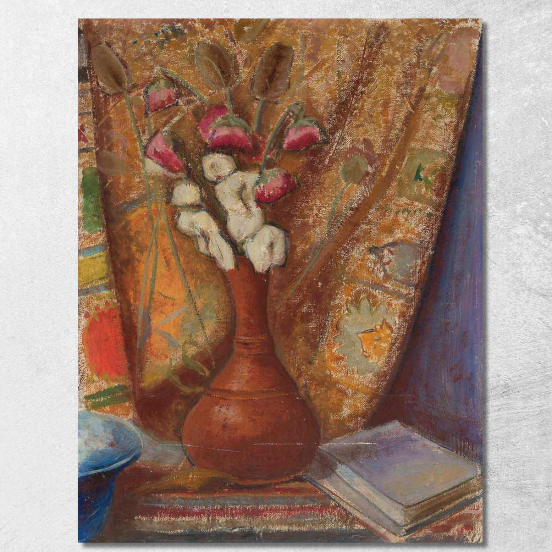 Fiori In Un Vaso Di Terracotta Tadeusz Makowski tmk59 quadro stampato su tela Fiori In Un Vaso Di Terracotta Tadeusz Makowski tmk59 quadro stampato su tela