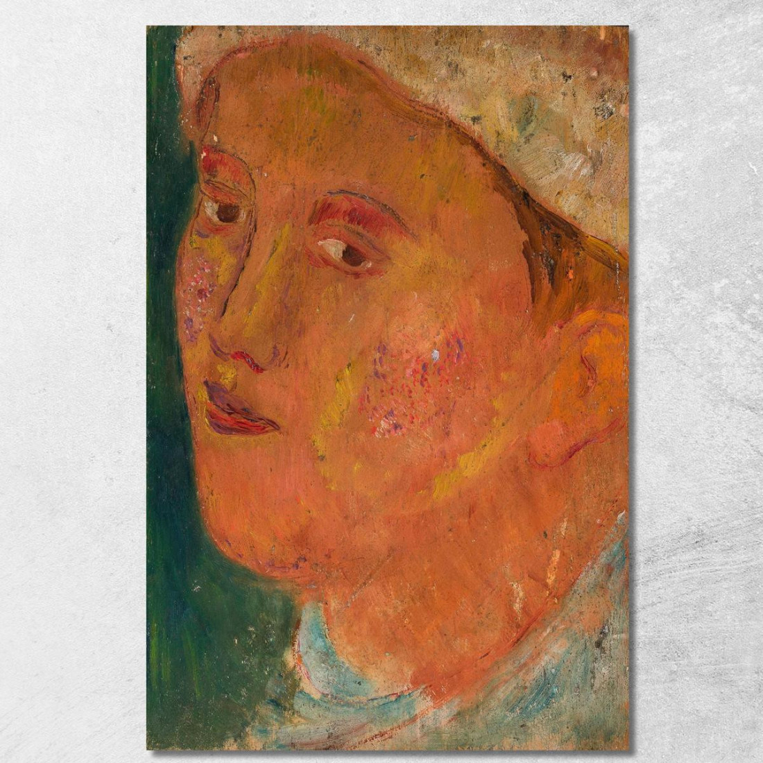 Testa Di Una Ragazza Con Cappello Tadeusz Makowski tmk73 quadro stampato su tela Testa Di Una Ragazza Con Cappello Tadeusz Makowski tmk73 quadro stampato su tela