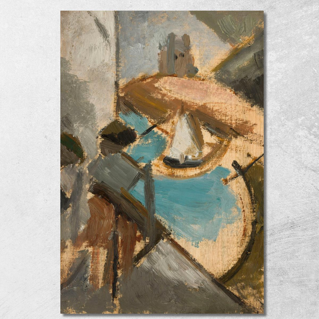 Paesaggio Con Una Barca A Vela Tadeusz Makowski tmk97 quadro stampato su tela Paesaggio Con Una Barca A Vela Tadeusz Makowski tmk97 quadro stampato su tela