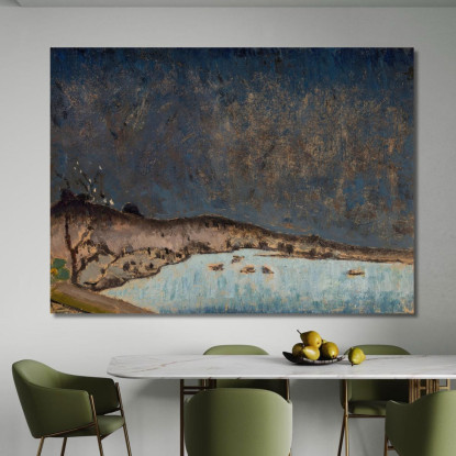 Paesaggio Con Nuvole Tadeusz Makowski tmk99 quadro stampato su tela
