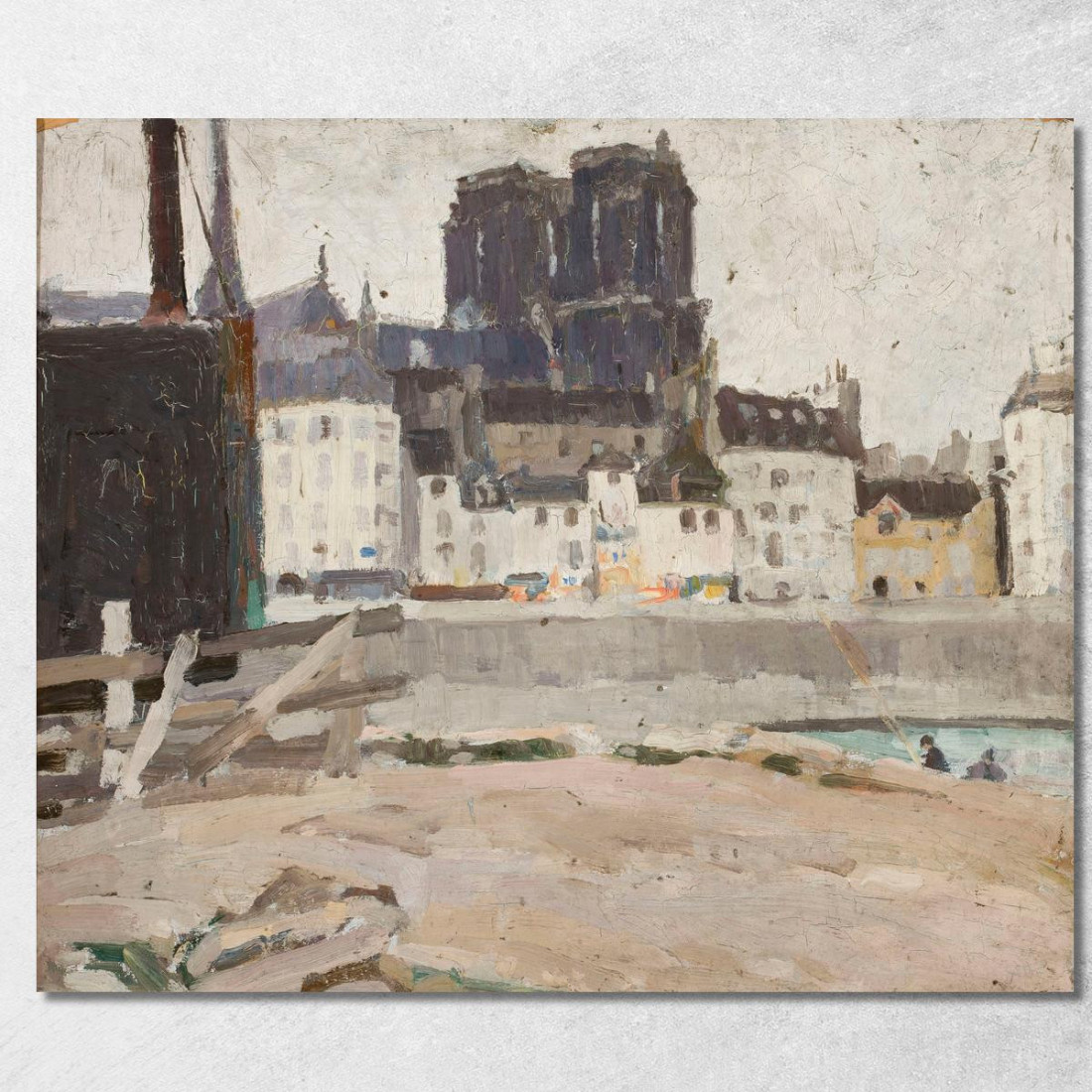 Paesaggio Con La Cattedrale Di Notre-Dame Tadeusz Makowski tmk101 quadro stampato su tela Paesaggio Con La Cattedrale Di Notre-Dame Tadeusz Makowski tmk101 quadro stampato su tela