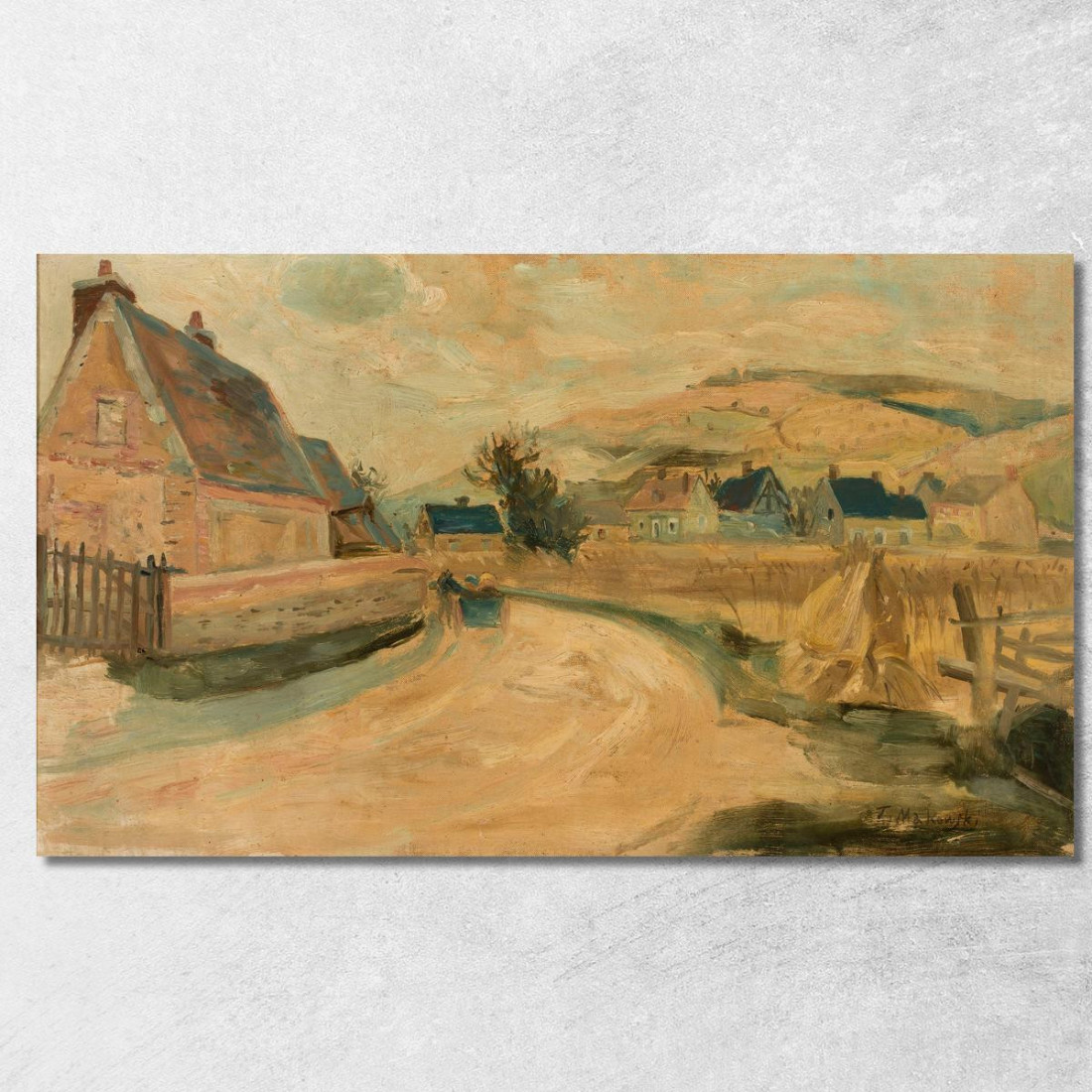 Villaggio Di Merey Tadeusz Makowski tmk121 quadro stampato su tela Villaggio Di Merey Tadeusz Makowski tmk121 quadro stampato su tela