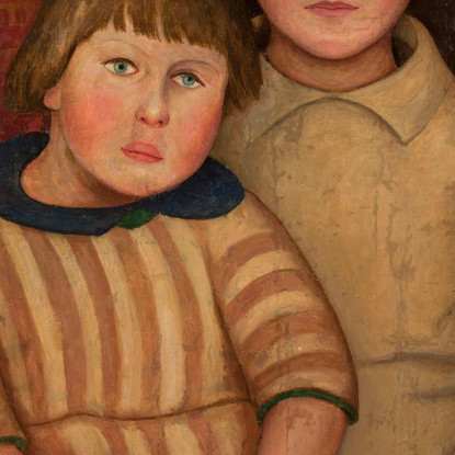 Ritratto Di Due Bambini Tadeusz Makowski tmk147 quadro stampato su tela