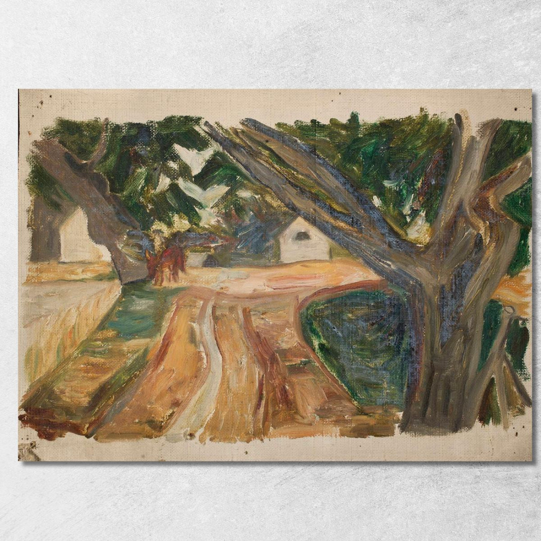 Alberi Lungo La Strada Tadeusz Makowski tmk159 quadro stampato su tela Alberi Lungo La Strada Tadeusz Makowski tmk159 quadro stampato su tela