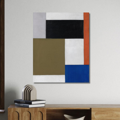 Composizione 2 Theo van Doesburg tvd4 quadro stampato su tela
