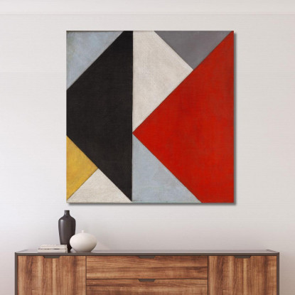 Composizione Decentralizzata Theo van Doesburg tvd5 quadro stampato su tela