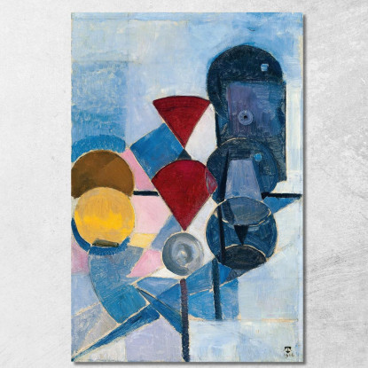 Composizione Ii (Natura Morta) Theo van Doesburg tvd6 quadro stampato su tela