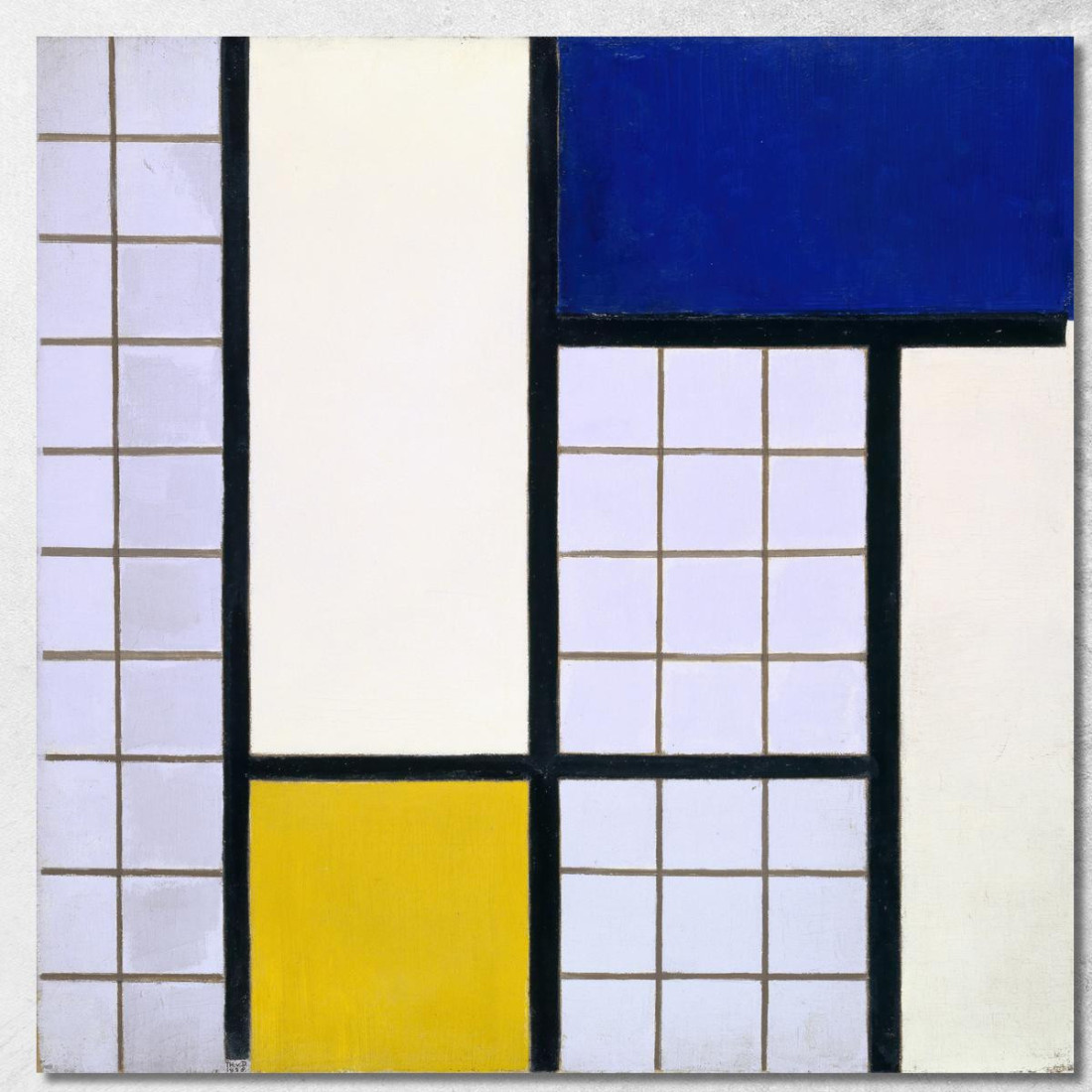 Composizione In Mezzi Toni Theo van Doesburg tvd9 quadro stampato su tela Composizione In Mezzi Toni Theo van Doesburg tvd9 quadro stampato su tela