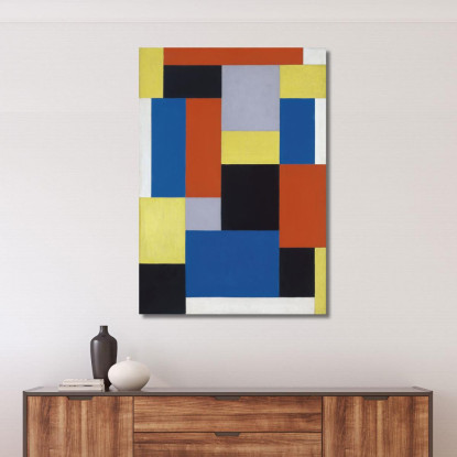 Composizione Xx Theo van Doesburg tvd11 quadro stampato su tela