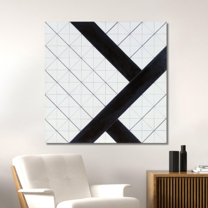 Contro-Composizione Vi Theo van Doesburg tvd13 quadro stampato su tela