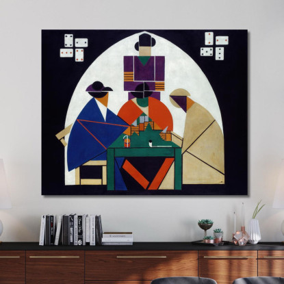 I Giocatori Di Carte Theo van Doesburg tvd22 quadro stampato su tela