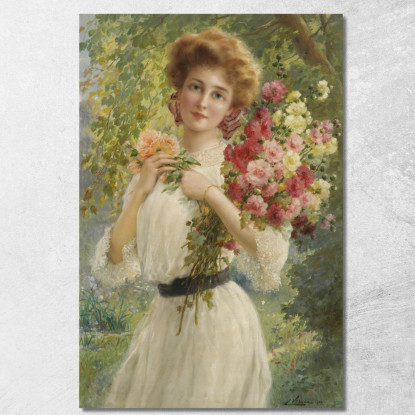 Bellezza Estiva Emile Vernon evr5 quadro stampato su tela