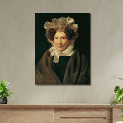 Anziana Donna Con Cuffia Bianca Ferdinand Georg Waldmüller fgw4 quadro stampato su tela