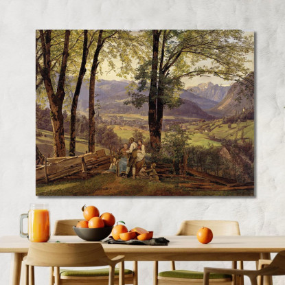 Veduta Di Ischl Ferdinand Georg Waldmüller fgw7 quadro stampato su tela