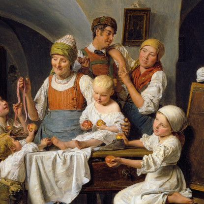 Mattina Di Natale Ferdinand Georg Waldmüller fgw20 quadro stampato su tela