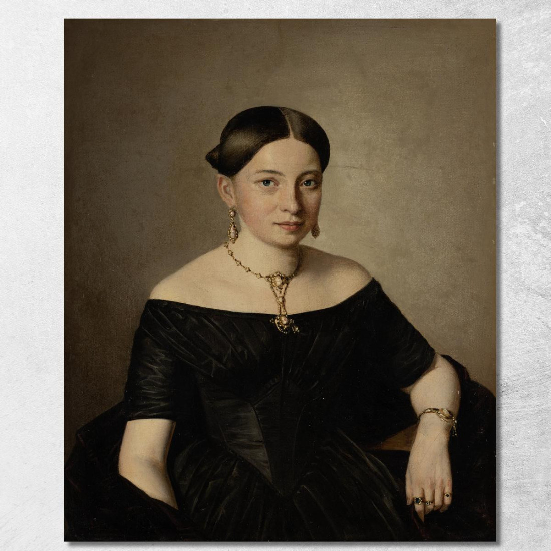Contessa Dimitri Tatischeff Ferdinand Georg Waldmüller fgw21 quadro stampato su tela Contessa Dimitri Tatischeff Ferdinand Georg Waldmüller fgw21 quadro stampato su tela