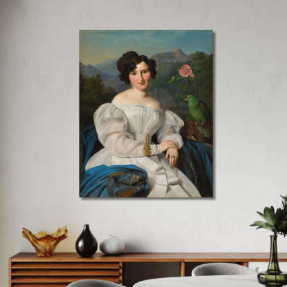 Contessa Széchenyi Ferdinand Georg Waldmüller fgw22 quadro stampato su tela