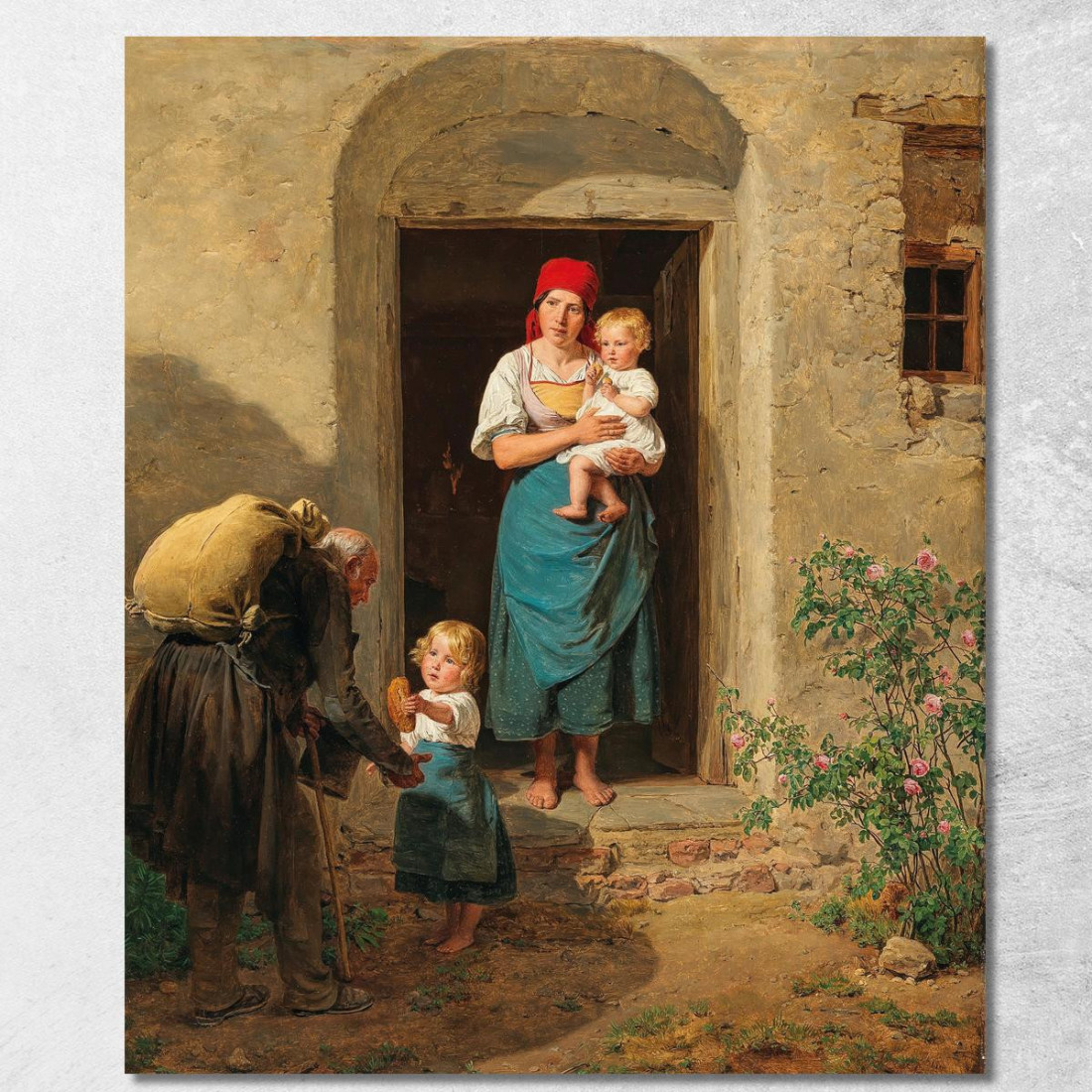 Il Bambino Buono Il Mendicante Ferdinand Georg Waldmüller fgw25 quadro stampato su tela Il Bambino Buono Il Mendicante Ferdinand Georg Waldmüller fgw25 quadro stampato su tela