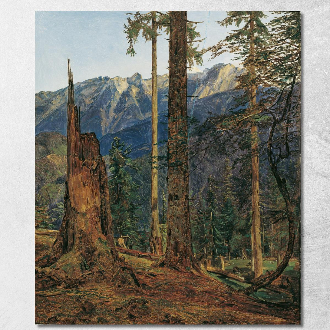 Il Massiccio Dell'Höllengebirge Presso Ischl Ferdinand Georg Waldmüller fgw26 quadro stampato su tela Il Massiccio Dell'Höllengebirge Presso Ischl Ferdinand Georg Waldmüller fgw26 quadro stampato su tela
