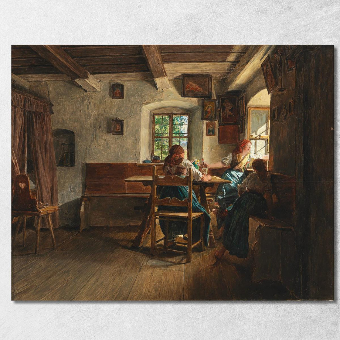L'Addio Ferdinand Georg Waldmüller fgw28 quadro stampato su tela L'Addio Ferdinand Georg Waldmüller fgw28 quadro stampato su tela