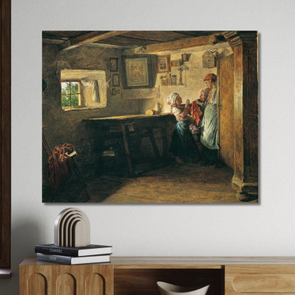 Il Vecchio Baule Ferdinand Georg Waldmüller fgw29 quadro stampato su tela