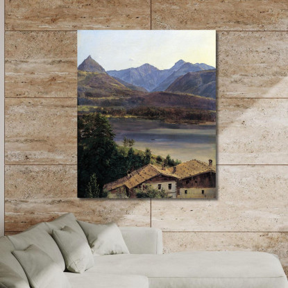 Il Lago Wolfgangsee Ferdinand Georg Waldmüller fgw35 quadro stampato su tela