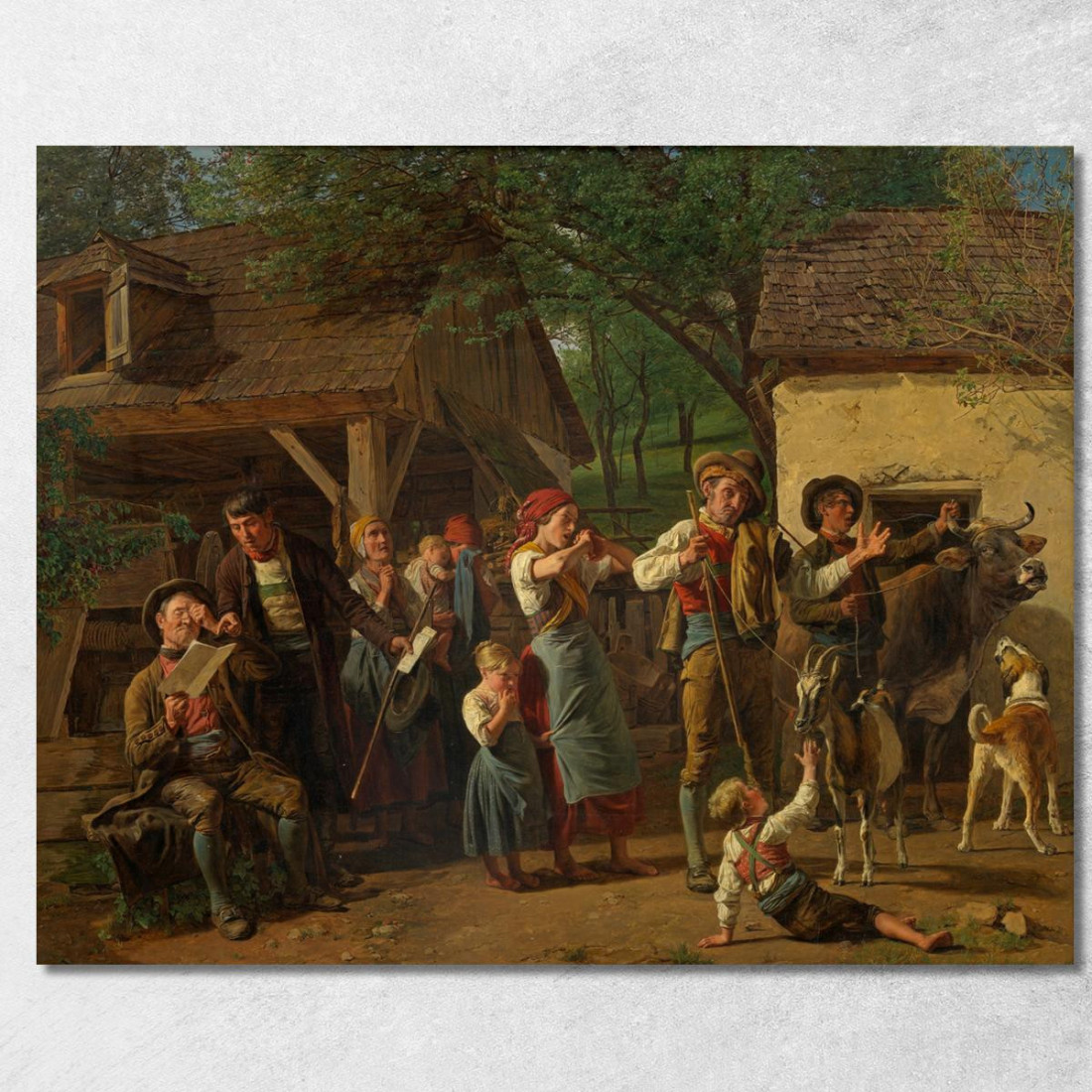 Il Pignoramento Ferdinand Georg Waldmüller fgw41 quadro stampato su tela Il Pignoramento Ferdinand Georg Waldmüller fgw41 quadro stampato su tela