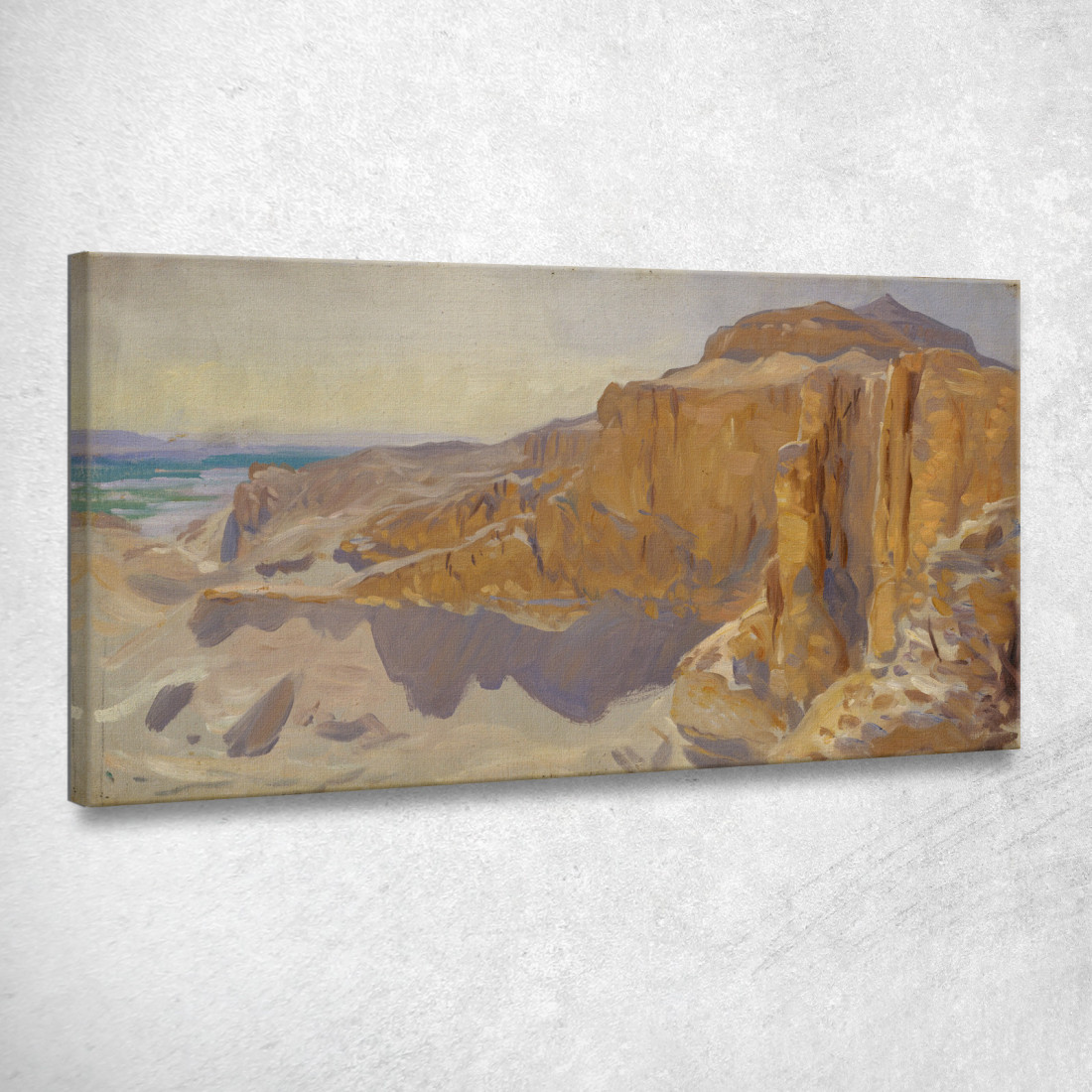 Scogliere A Deir El Bahri Egitto John Singer Sargent jss48 quadro stampato su tela Scogliere A Deir El Bahri Egitto John Singer Sargent jss48 quadro stampato su tela
