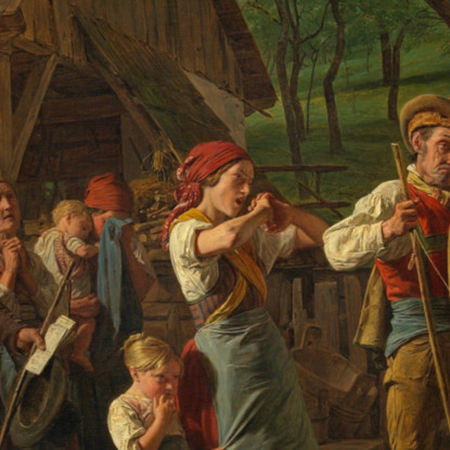 Il Pignoramento Ferdinand Georg Waldmüller fgw41 quadro stampato su tela