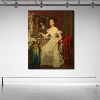 L'Attrice Elise Höfer Ferdinand Georg Waldmüller fgw46 quadro stampato su tela