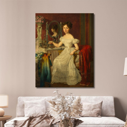 L'Attrice Elise Höfer Ferdinand Georg Waldmüller fgw46 quadro stampato su tela